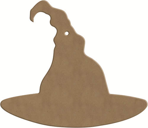 Gomille MDF Figur 17x15 cm Hexenhut