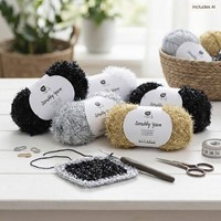 CC Scheuerschwammgarn Schwarz 50 g-3