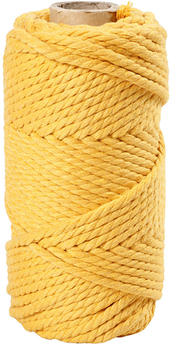 CC Macramékoord 4 mm 55 m Geel