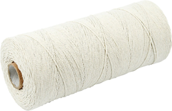 CC Cotton Twine, light natural, L: 700 m, Extra thin quality 12/6, 250 g/ 1 ball