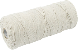 CC Cotton Twine, light natural, L: 315 m, thickness 1 mm, Thin quality 12/12, 220 g/ 1 ball