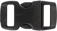 CC Click Clasp, black, L: 29 mm, W: 15 mm, hole size 3x11 mm, 4 pc/ 1 pack