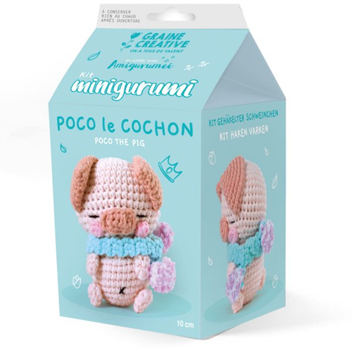 GC Amigurumi Haakpakket Poco het Varken 10 cm