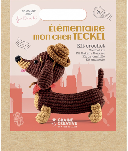 GC Amigurumi Haakpakket Teckel 18 cm