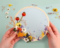 GC DIY Kit Stickerei mit Blumen-2
