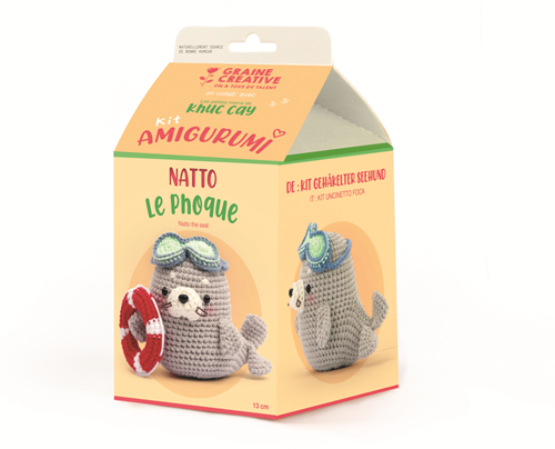 GC Amigurumi Haakpakket Natto de Zeehond 13 cm