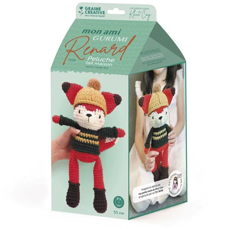 GC Amigurumi Haakpakket Vos 35 cm