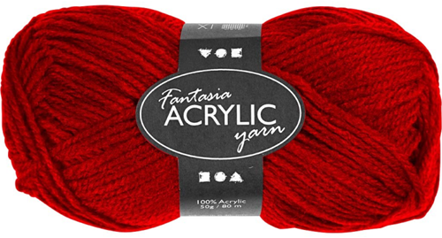 CC Fantasia Acrylgaren 50gr Rood