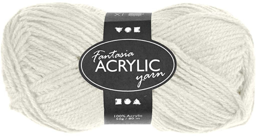 CC Fantasia Acrylgaren 50gr Off-white