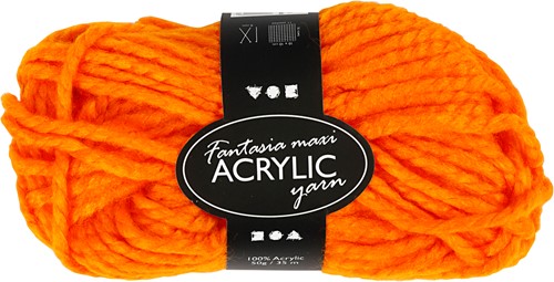 CC Fantasia Acrylgaren 35m Neon Oranje