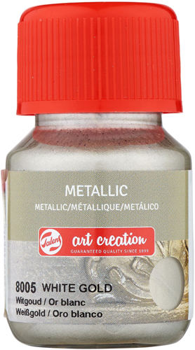 TAC Metallic verf 30 ml Witgoud