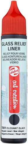 TAC Glas Reliëfliner 28 ml Zwart
