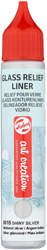 TAC Glas Reliëfliner 28 ml Blinkend Zilver