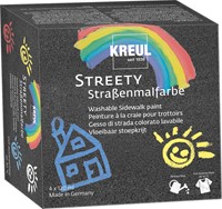 Kreul Streety Gehweg-Pflasterfarben-Set, 4 x 120 ml