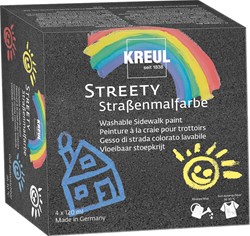 Kreul Streety Sidewalk Stoepverf Set 4x120 ml
