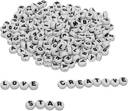 CS Beads Letters Round - 500 Pieces