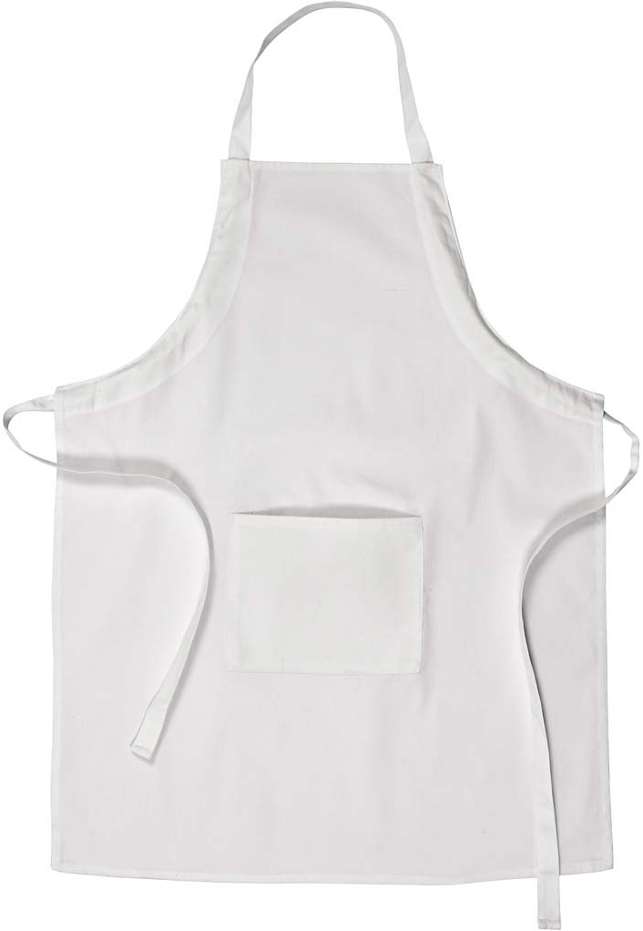 CC Apron, white, size M-XL cm, L: 84 cm, W: 65 cm, 210 g, 1 pc iHobby