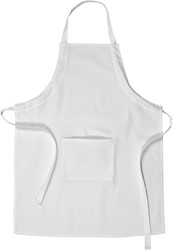 CC Katoenen Schort met Zak M-XL cm Wit