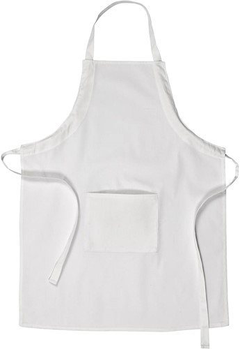 CC Baumwollschürze mit Tasche M-XL cm Weiß