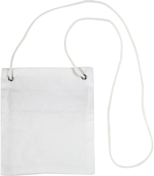 CC Katoenen Hangportemonnee 13x15 cm Wit
