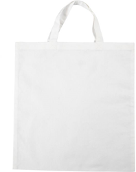 CC Baumwolltasche mit kurzen Henkeln 42 cm weiß