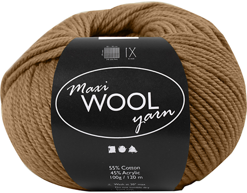 CC Maxi Wolgaren 100 gr Lichtbruin