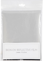 CC Iron-On Reflective Film, size 17x22 cm, 2 sheet/ 1 pack-2