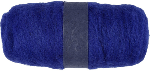 CC Gekaarde Wol 100gr Royal Blauw