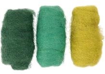 CC Gekaarde Wol Set 3x10gr Groene Harmonie