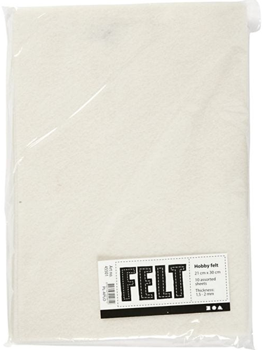 CC Hobbyvilt A4 Off-white 10 stuks