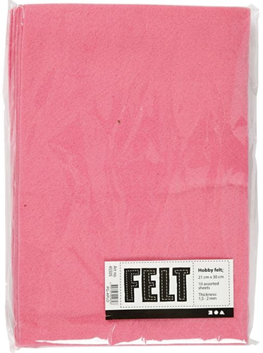 CC Hobbyvilt A4 Roze 10 stuks