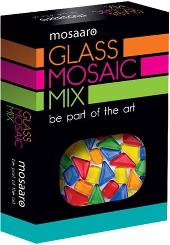 Mosaaro Mozaiek Materialenset Mix: Blauw, Groen, Geel, Rood, Oranje MA5003