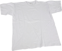 CC Katoenen T-shirt Ronde Hals 5-6 Jaar Wit
