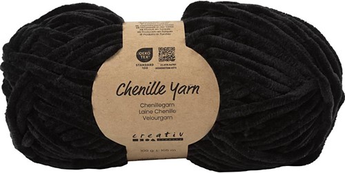CC Veloursgarn Schwarz 100 g