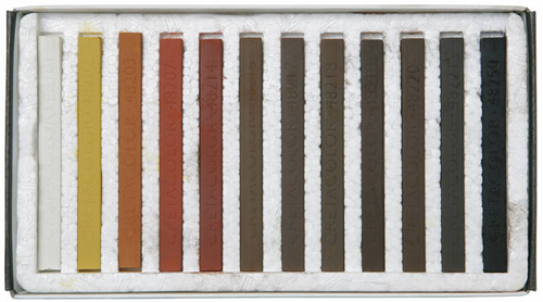 Cretacolor Hard Pastel Set bruin