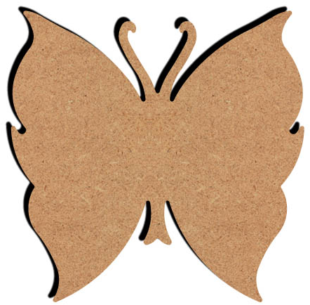MDF Figuur Vlinder 15 cm