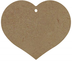 Gomille MDF Figuur Hart 10 cm
