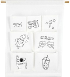 CC Katoenen Hangende Organizer Yay 46 cm Wit