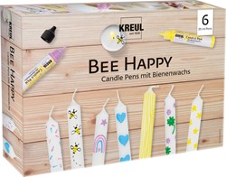 Kreul Kaarsenverf Set 6x29 ml Bee Happy