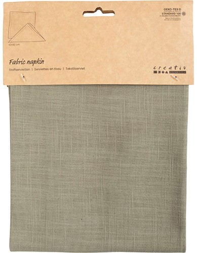 CC Stoffserviette 42x42 cm Dusty Green 2 Stück-2
