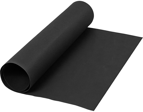 CC Faux Leather Papier Rol 100x50 cm Zwart