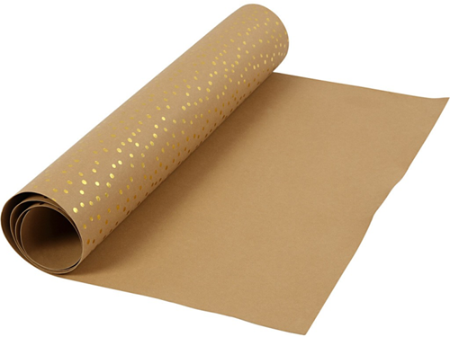 CC-Papierrolle aus Kunstleder mit Aufdruck 100 x 50 cm Punkte
