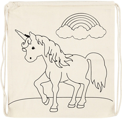 CC Baumwollrucksack Einhorn 37x41 cm