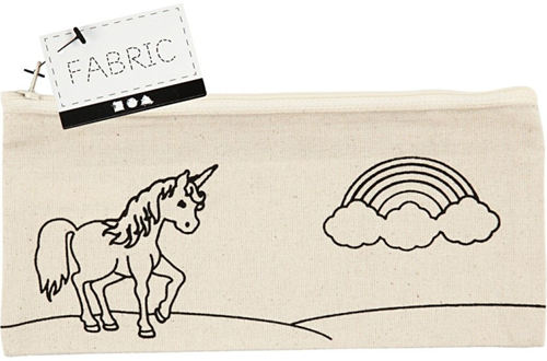 CC Pencil case, light natural, unicorn, size 21x9 cm, 245 g, 1 pc-2