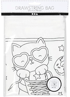 CC Katoenen Rugzak Good Times 38x42 cm Wit-2