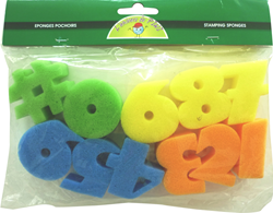 6 FOAM SPONGES NUMBER 50x50mm
