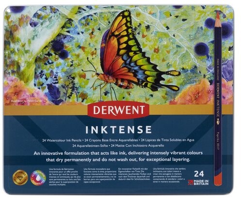 Derwent Inktense Aquarelpotloden Set 24 stuks