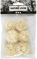 CC Gedroogde Bloemen Wit 6 stuks-2