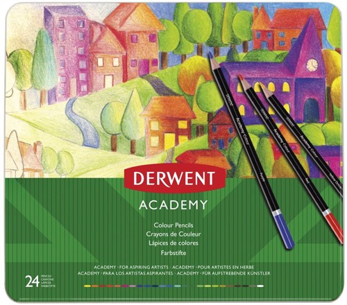 Derwent - Academy Colour Set met 24 Potloden