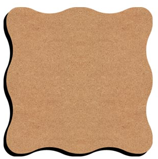 Gomille MDF Onderzetter Gegolfd 10 cm